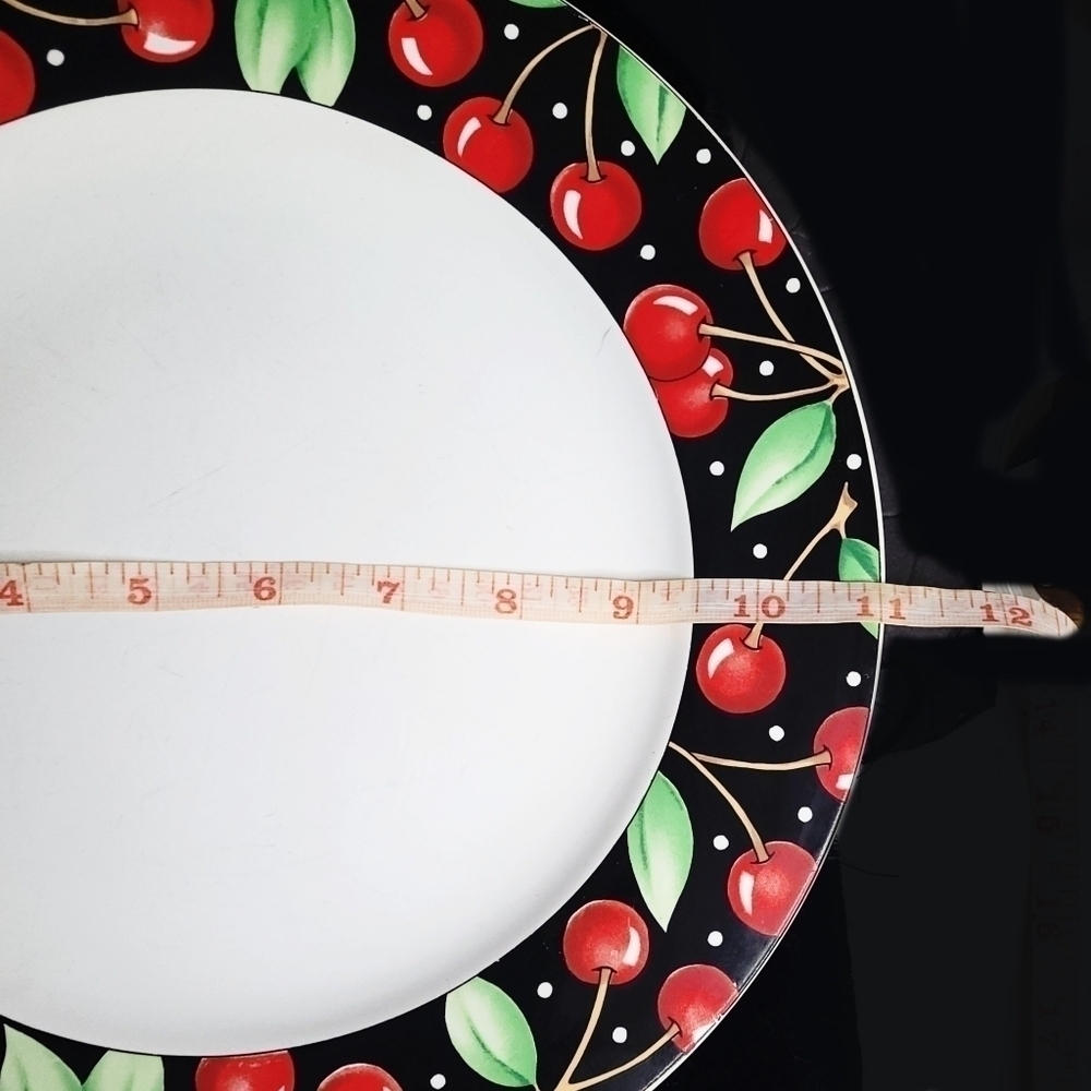 1994 Mary Engelbreit Sakura cherries 11" dinner plate - Picture 5 of 6